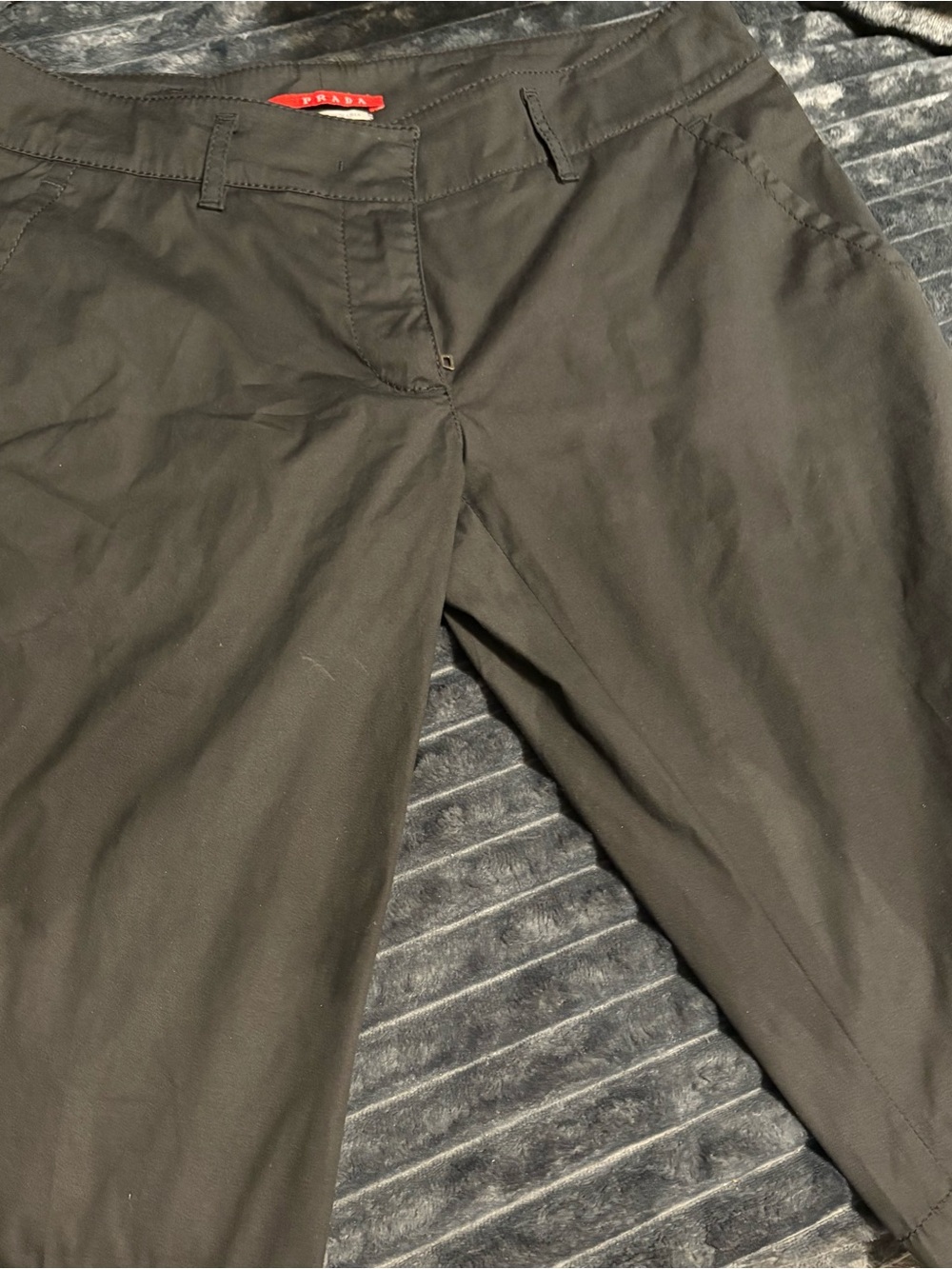 Prada women’s  Black shorts with Straight Cut